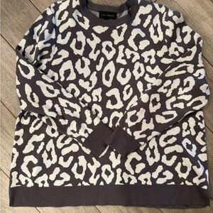 NWOT - Lane Bryant Leopard Print Crewneck Sweater